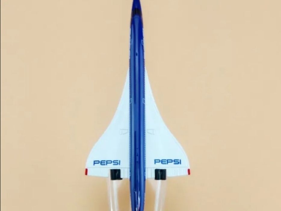 Macheta avion Concorde / metal / 15.5 / cadou