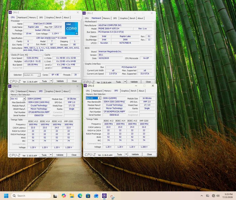 ASUS Prime Z690-P WIFI D4 + Intel i5-13600KF 14 Cores LGA 1700