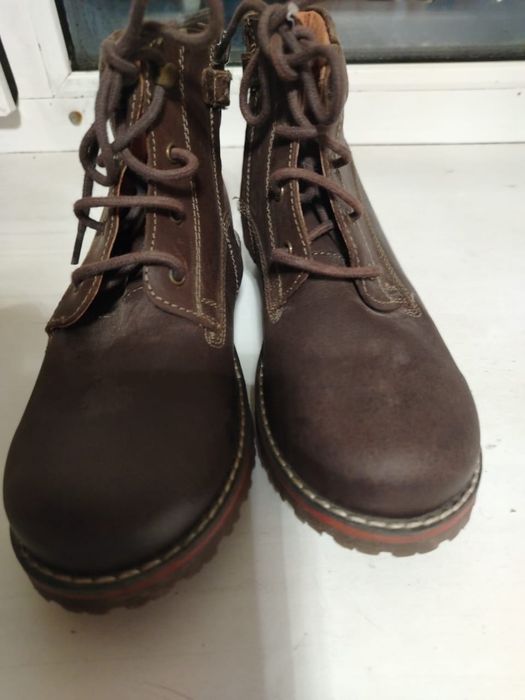 ботинки кожанные