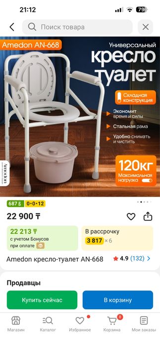 Кресло туалет (стул)