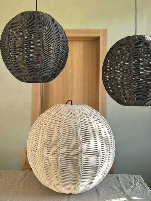 Макраме плетени абажури