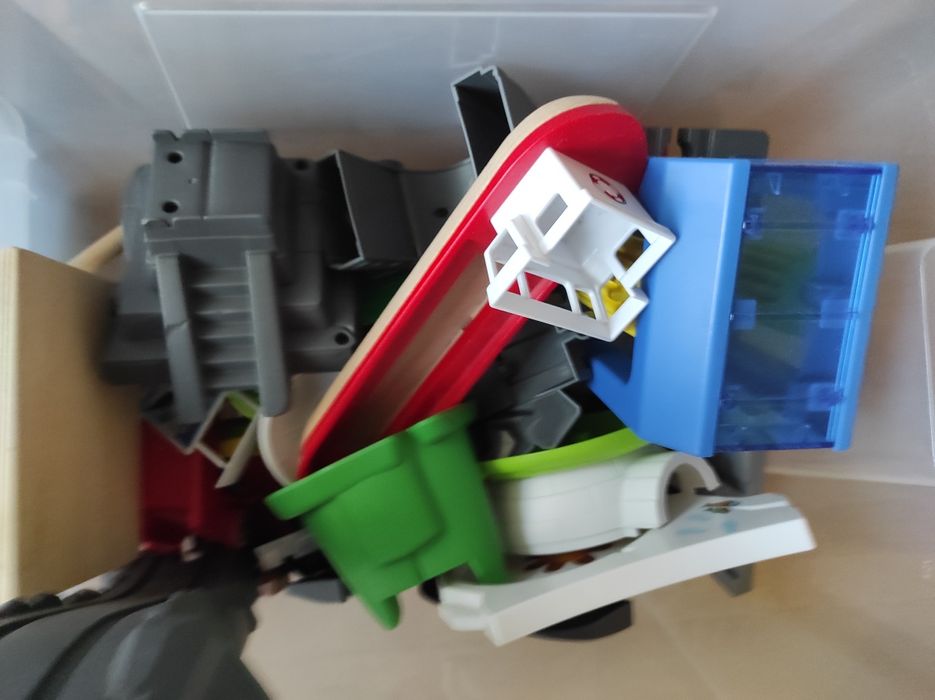 Trenuleț sine lemn și accesorii 14 kg