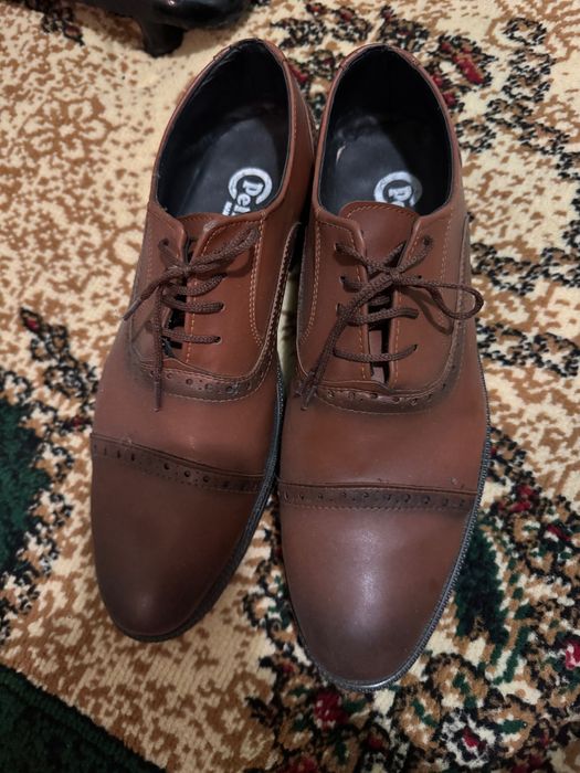 Официални мъжки обувки Pelikan от естествена кожа