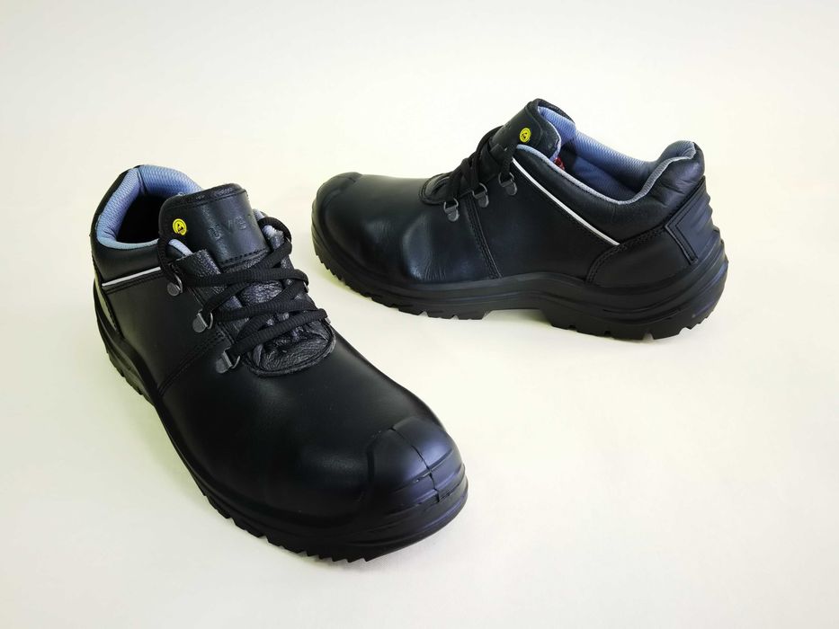 Bocanci PIELE 45 46 UVEX Ghete Protectie bombeu metalic munca Ca NOI