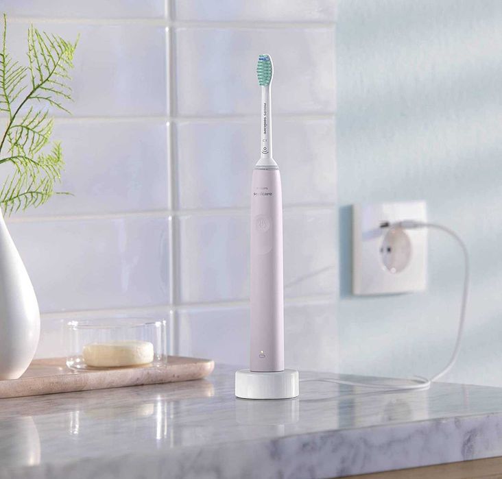 Philips Sonicare 3100 електрическа четка за зъби-розов цвят,с кутия
