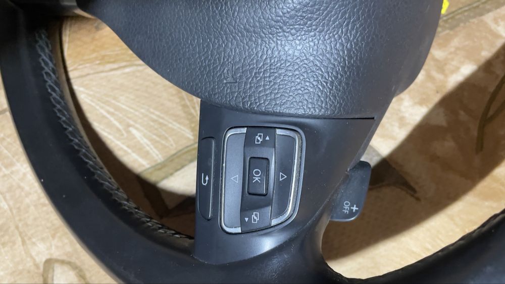 Volan complet cu comenzi padele si airbag golf 6 passat