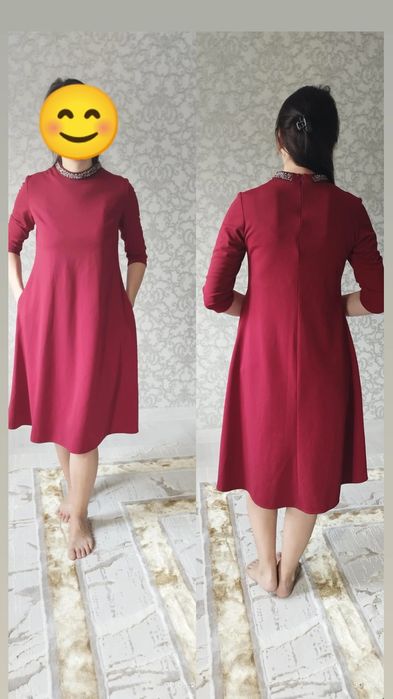 Продается бордовый платье