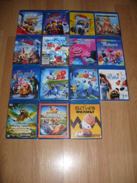 Анимации и филми на Blu-Ray