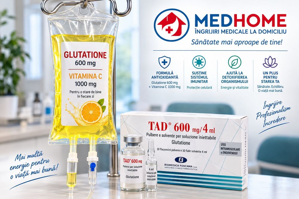 Asistent medical la domiciliu București și Ilfov – Perfuzii și tratamente