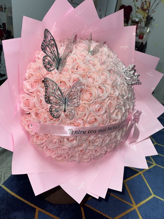 Buchet trandafiri din sapun