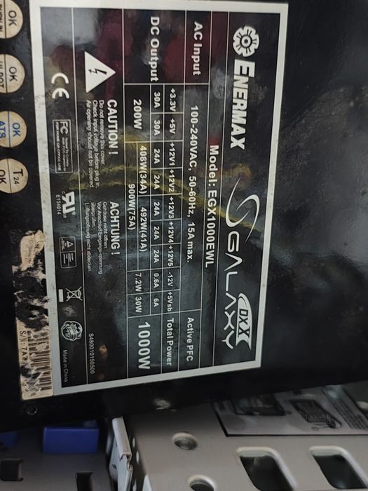 Sursa PC Enermax 1000w perfect functionala