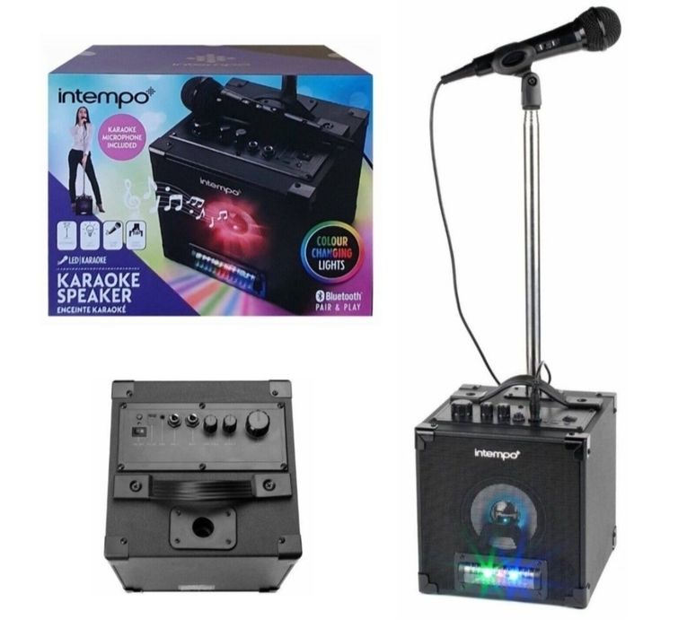 Караоке с микрофон ,тонколона,високоговорител с Bluetooth