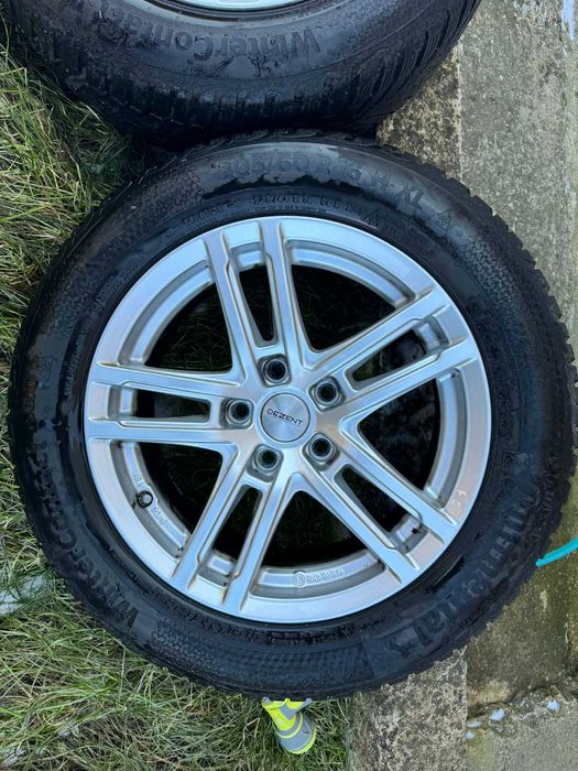 Джанти Dezent 16-ки със зимни гуми 205/60/16 Continental