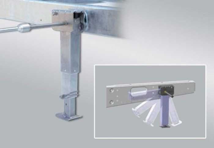 Cricuri de stabilizare AL-KO ClickFix, 420-624 mm,  noi, din aluminiu