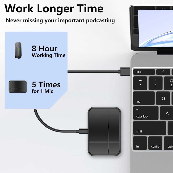 Lavaliera profesionala pentru inregistrare continut, Wi-Fi