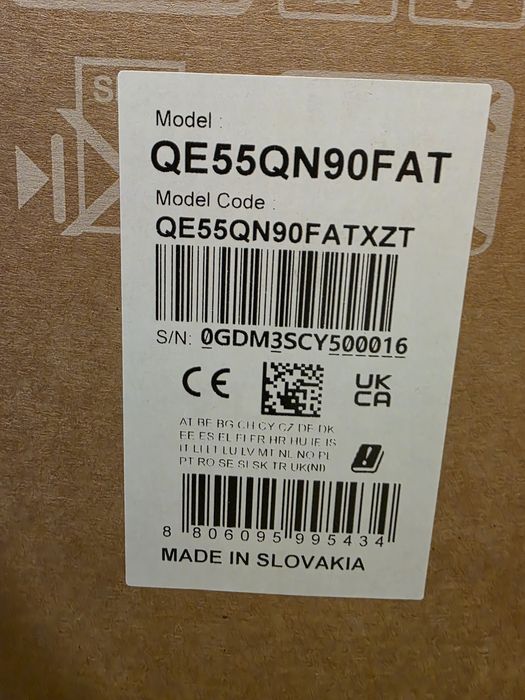 Tv Samsung MiniLED Neo QLED QE55QN90FA 138cm 55" 4K Black open box