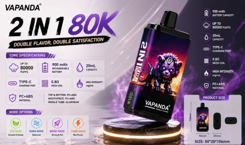 Vape Vapanda 80K 2in1 ( Arome Premium )