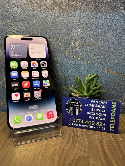 Iphone 14 Pro Max/128Gb/Garantie 2Ani Centrul de Telefoane/Rate