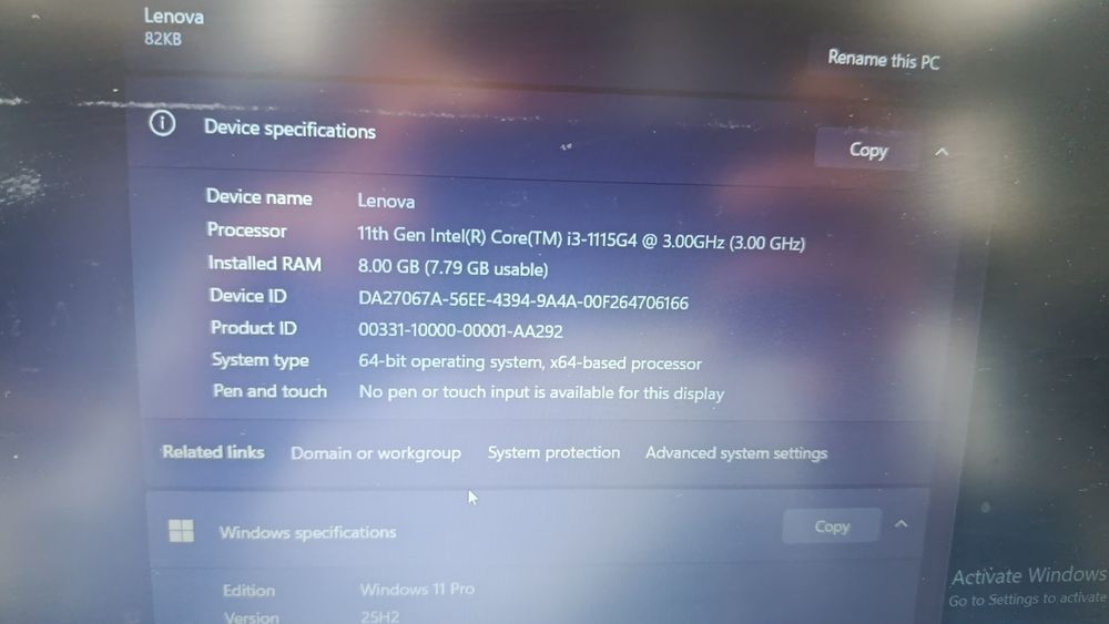 Lenovo i3 Nvidia mx350