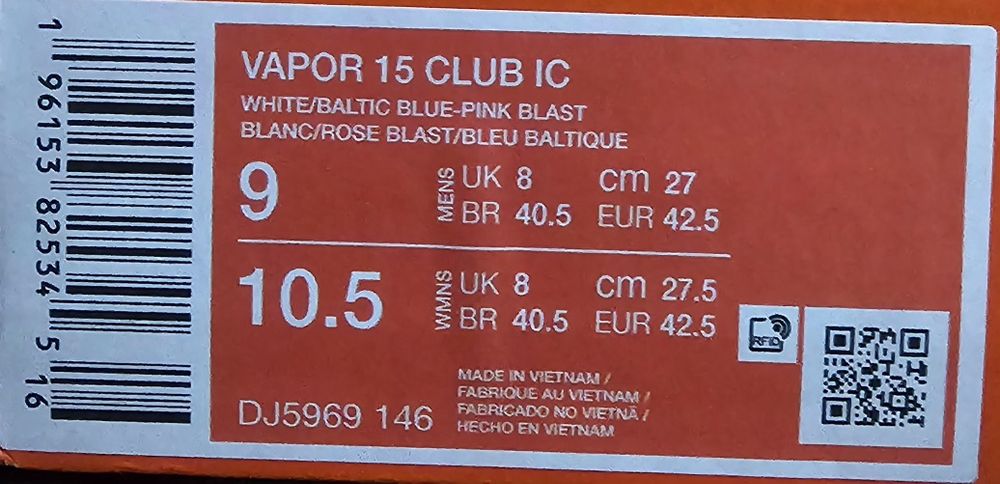 Nike mercurial 42.5 vapor 15 club IC