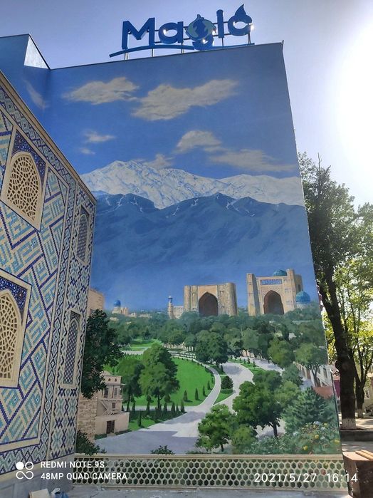 Роспись потолки, стены, сусальное золото патина, барельеф,  декор и др