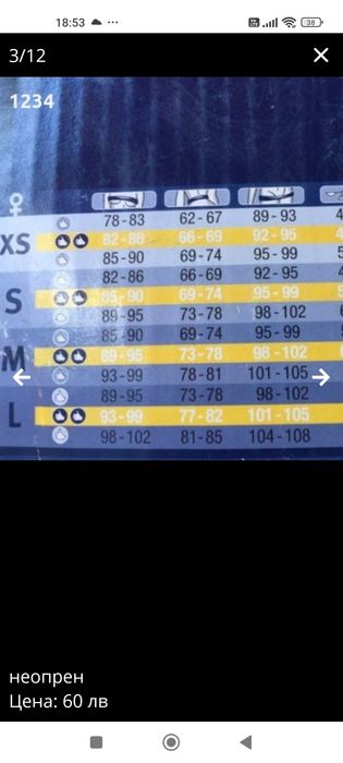 Къси дамски и мъжки нови неопрени.