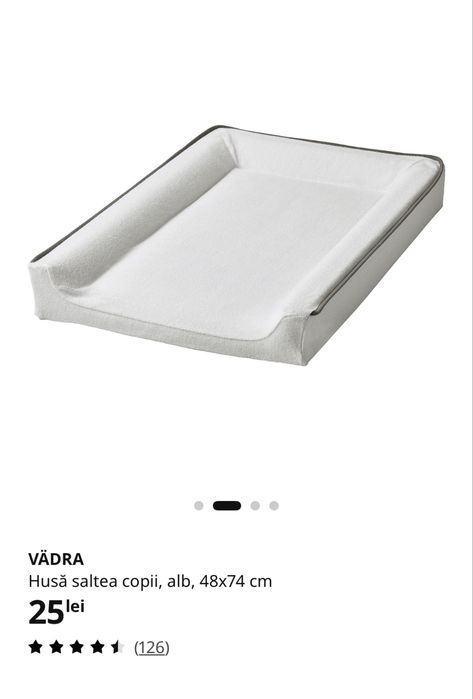 Măsuță de înfășat Gulliver Ikea cu salteluta si huse