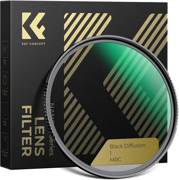 Светофильтр K&F Concept Black Diffusion 1 (55mm) Nano-X