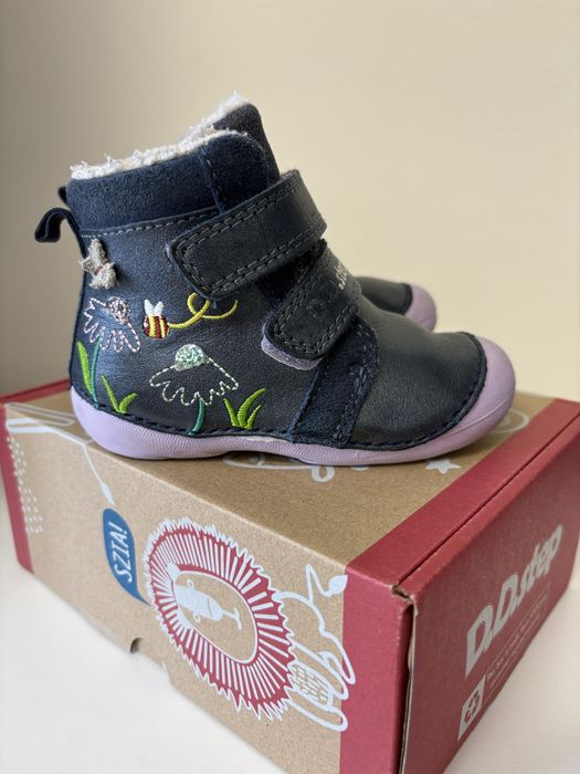 Ghete imblanite din piele DDStep marime 21