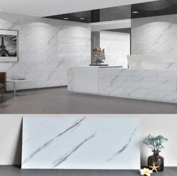 Водоустойчив самозалепващ се панел за стена - пано мрамор 30х60см