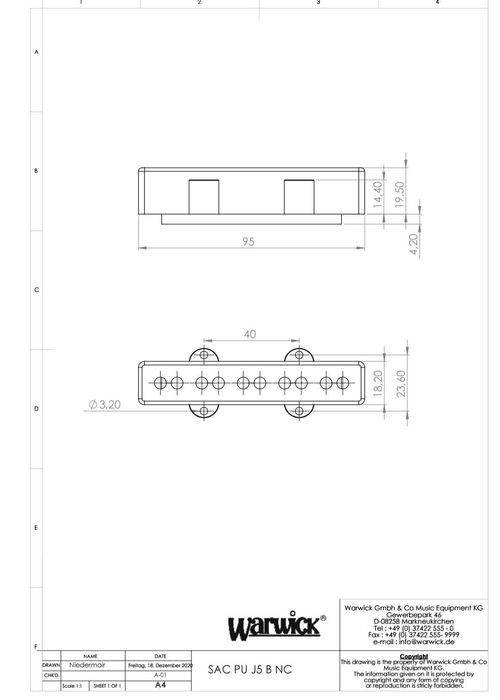 Звукосниматели SADOWSKY для бас гитары