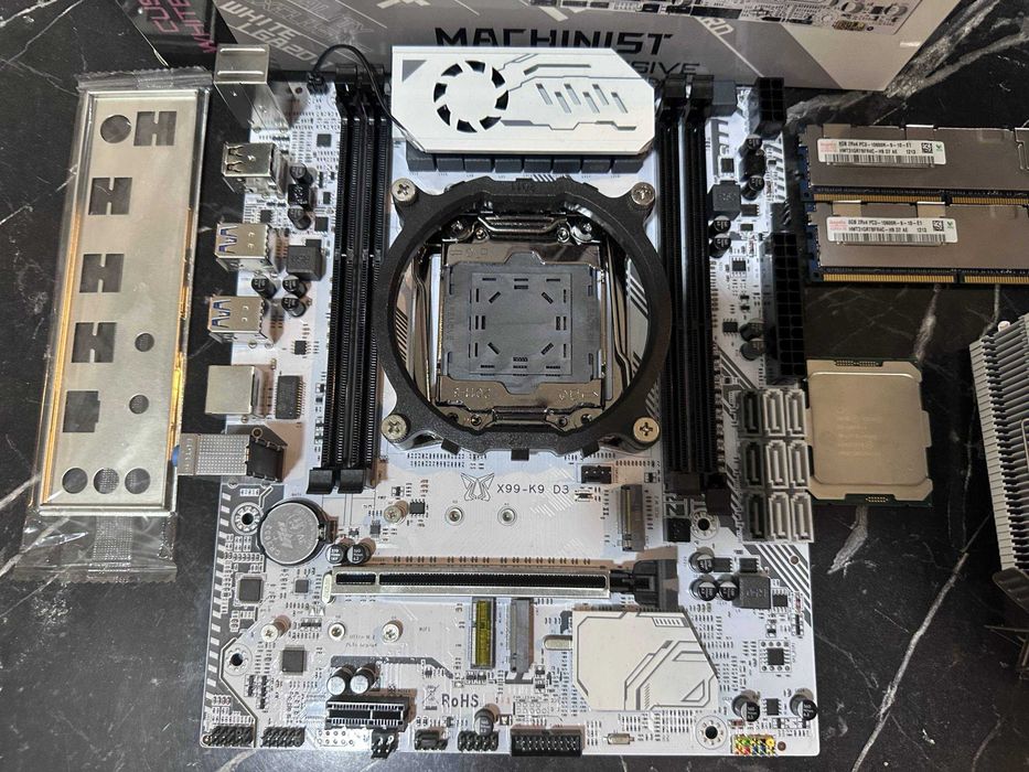 Белые комплекты 16 ядерные / плата + проц+ озу 16 + куллер