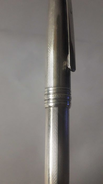 химикалка Монблан Montblanc Meisterstuck Solitaire 164S сребърна