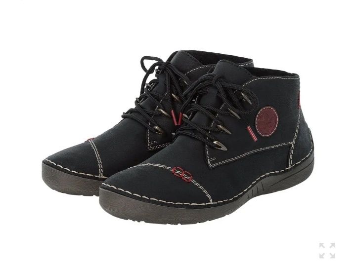 Ghete iarna  Rieker / cizme din  piele,îmblănite mar 41 NOI !!