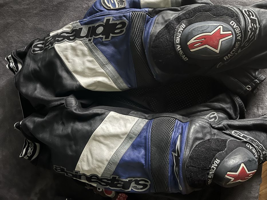 Мото екип две части кожен alpinestars