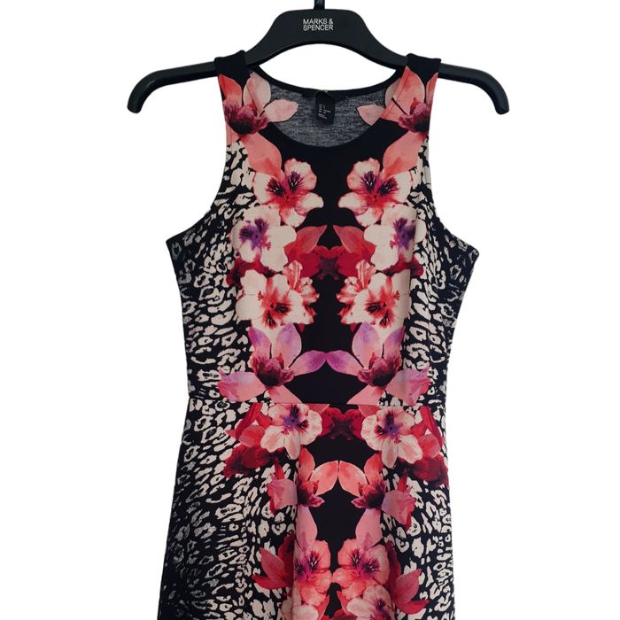 Rochie H&M S, bretele, de vara, cu flori