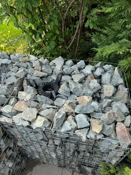 Piatra decorativa gabioane granit și calcar pt gradina gabioane gardur