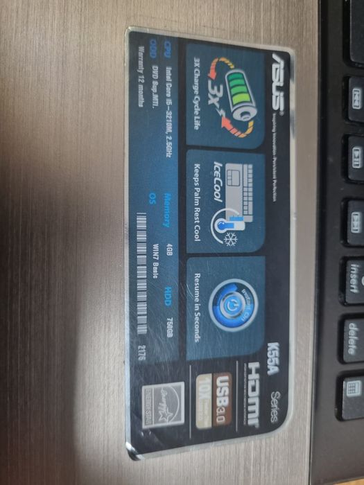 Продам ноутбук ASUS