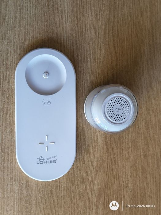 încărcător telefon wireless cu boxa portabila RGB bluetooth