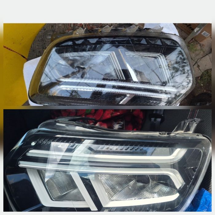 Faruri duster stanga dreapta facelift origine gri si alb   Y  lodgy,doker,ford logan corsa D