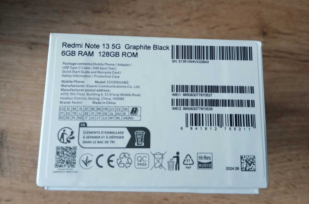 Redmi Note 13 в Гаранция