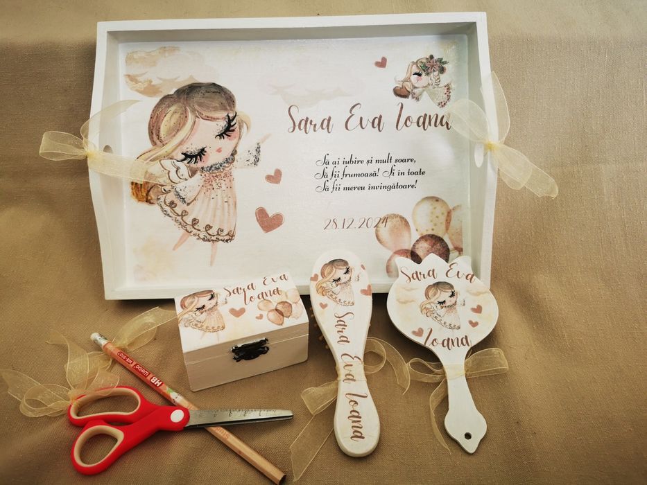 Set moț. Set turta. Tava turta zâna. Tava moț. Prima aniversare