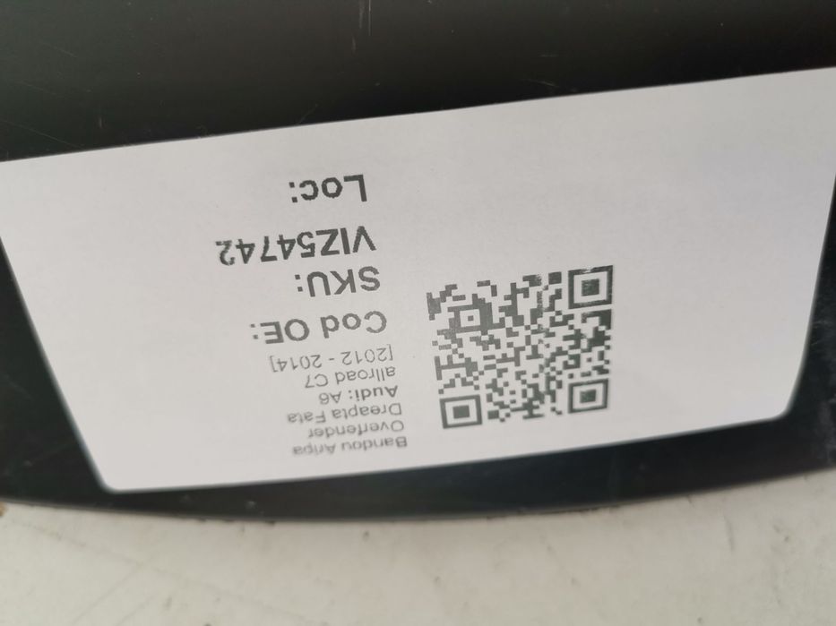 Bandou Aripa Overfender Dreapta Fata Audi A6 allroad C7 2012 2013 2014