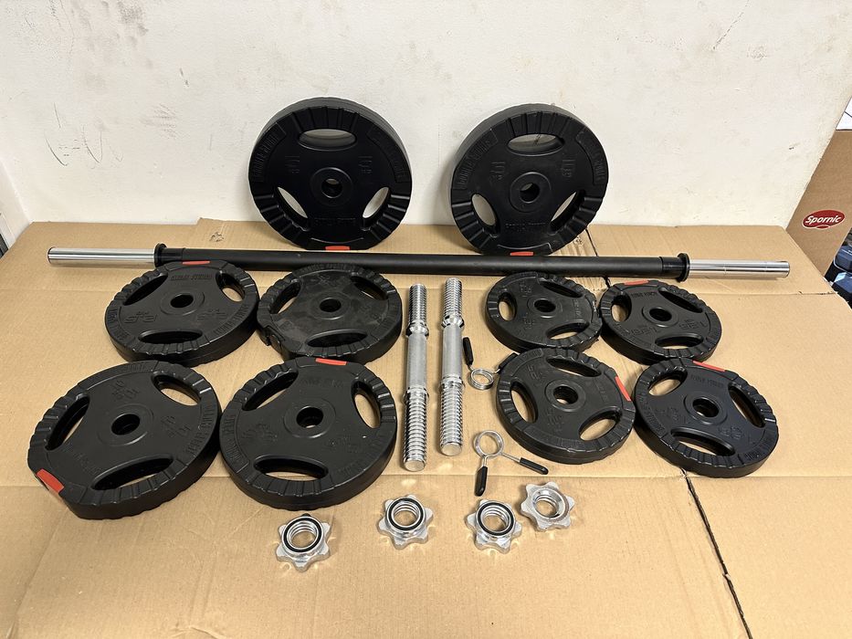 Pachet sala, gantere+haltera reglabile greutate 32 kg