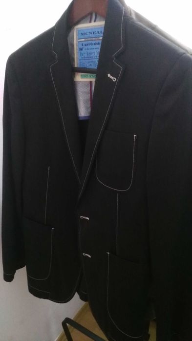 Sacou Calitativ Lana 60% Travel Suit Blazer Marime 48 + McNeal 46 Slim