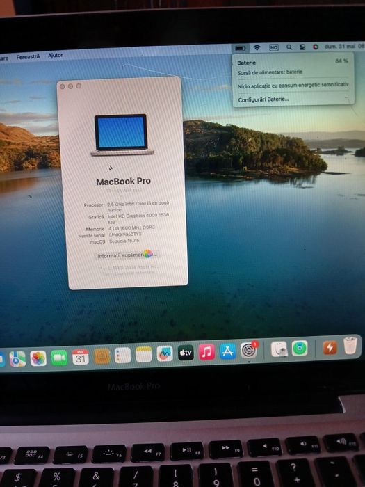Vand macbook  pro 13  2012 display spart