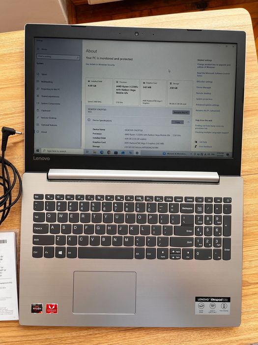 Laptop Lenovo IdeaPad 330 Ryzen 3, 4GB RAM