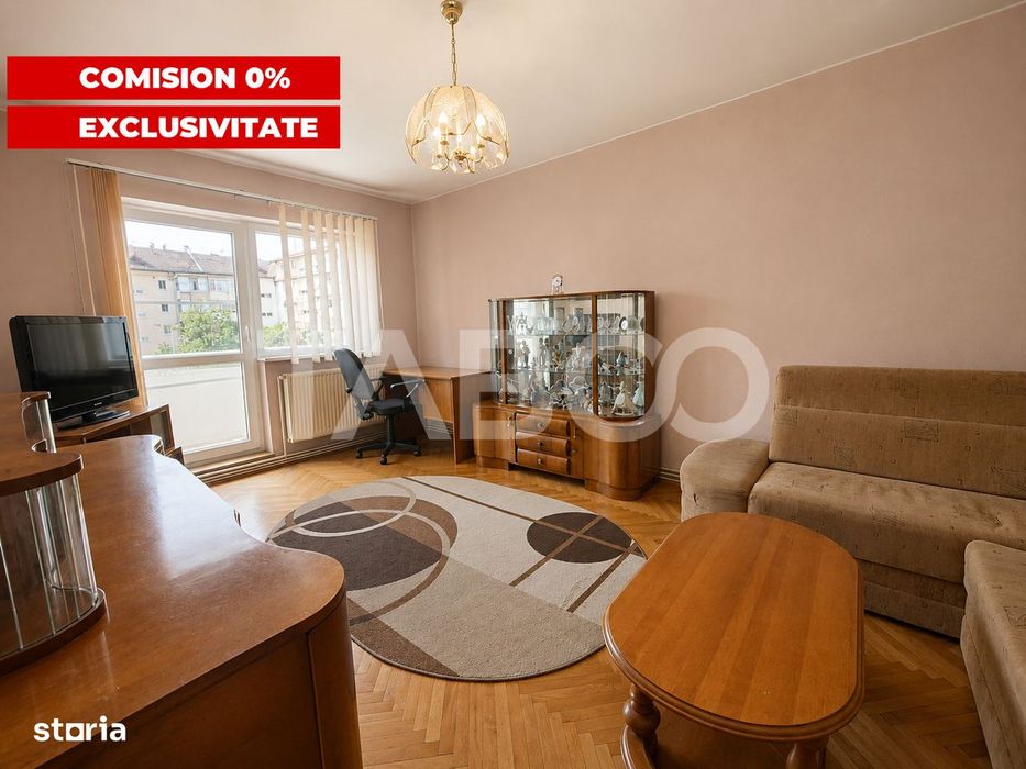 Ap 3 camere 2 bai 2 balcoane pivnita etaj 2 Str.Rusciorului Lidl Cibin
