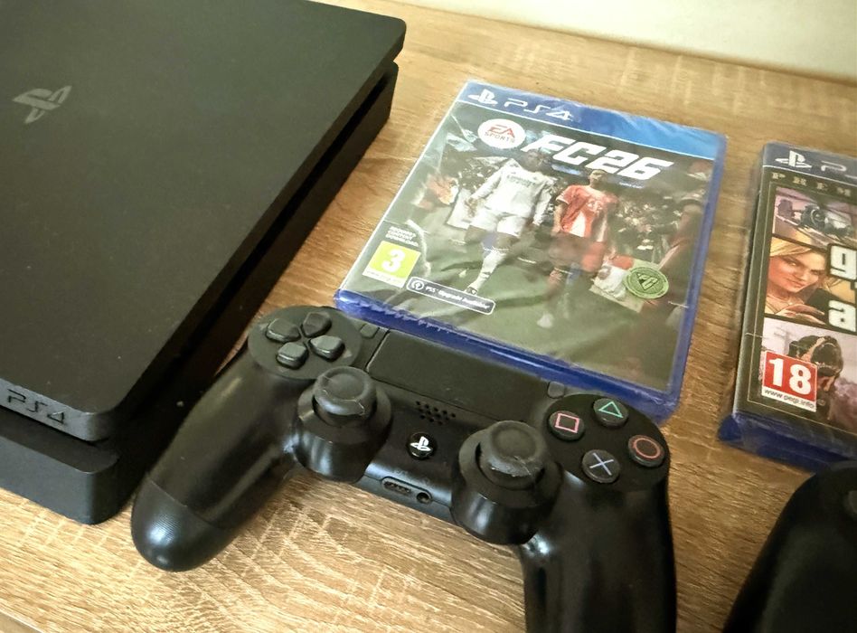 [ PS4 + FC26 + GTA 5 > 1000GB PlayStation 4 Slim с 2 джойстика