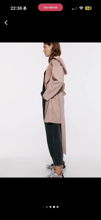 Zara блейзер с капюшоном